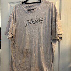 Taylor Swift Folklore era - the “ghostly scene” t-shirt - size xl
